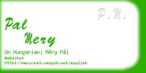 pal mery business card